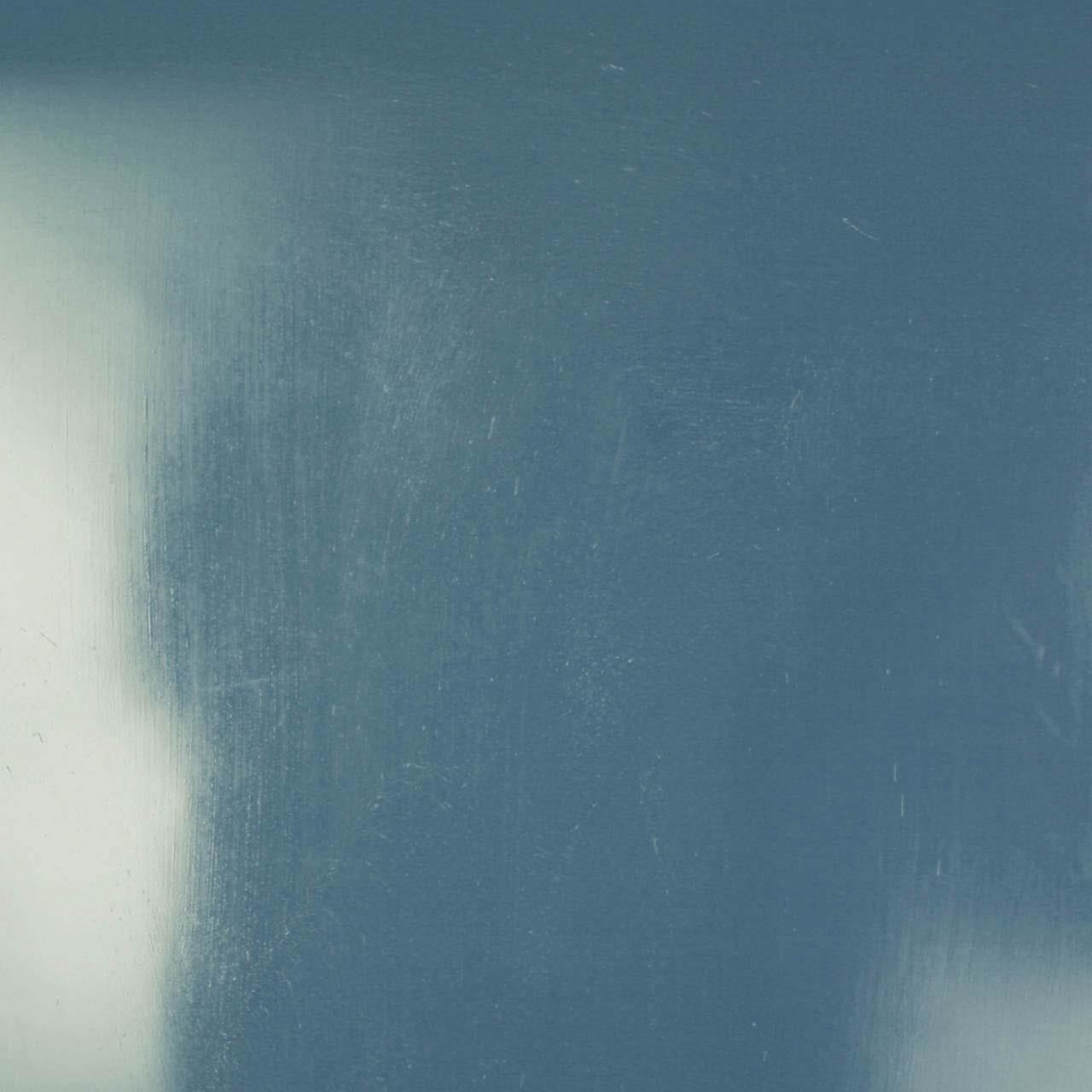 Meterware: Metallic Pastellblau, 0,35 mm stark  92 cm breit