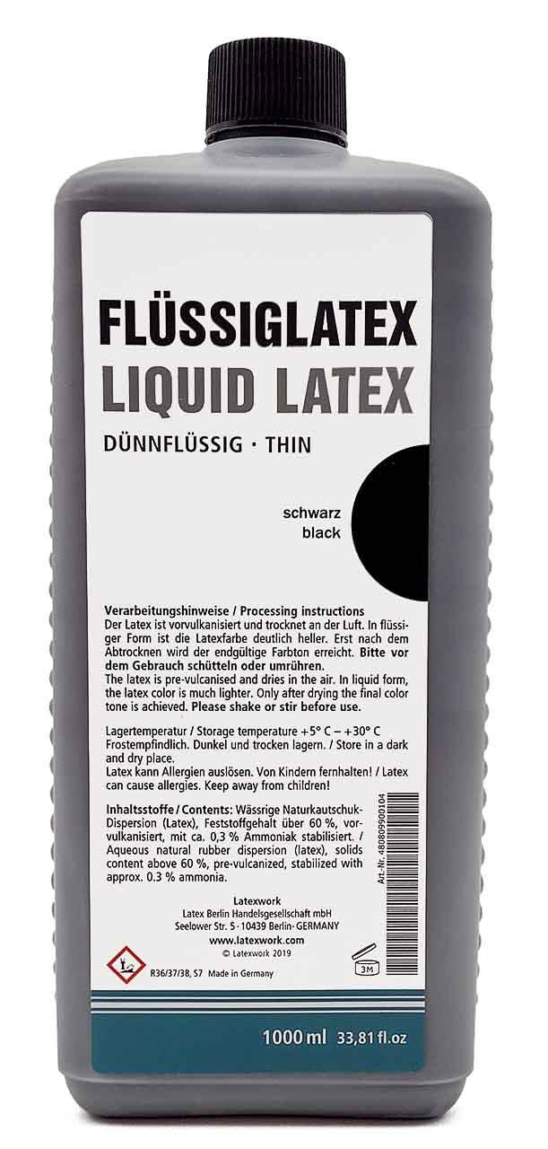 Liquid latex, thin, black
