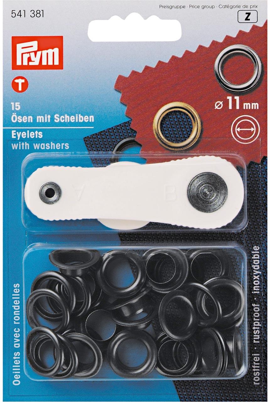 Prym eyelets with washers 11 mm