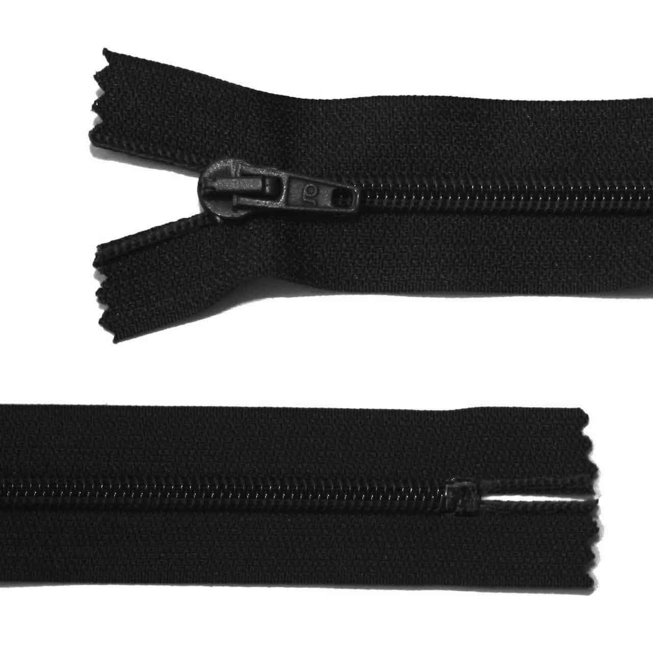 Plastic zip, standard, 18 cm