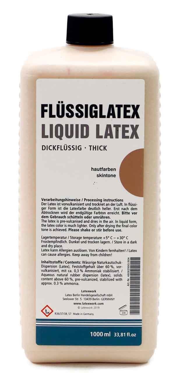 Liquid latex, viscous, skintone
