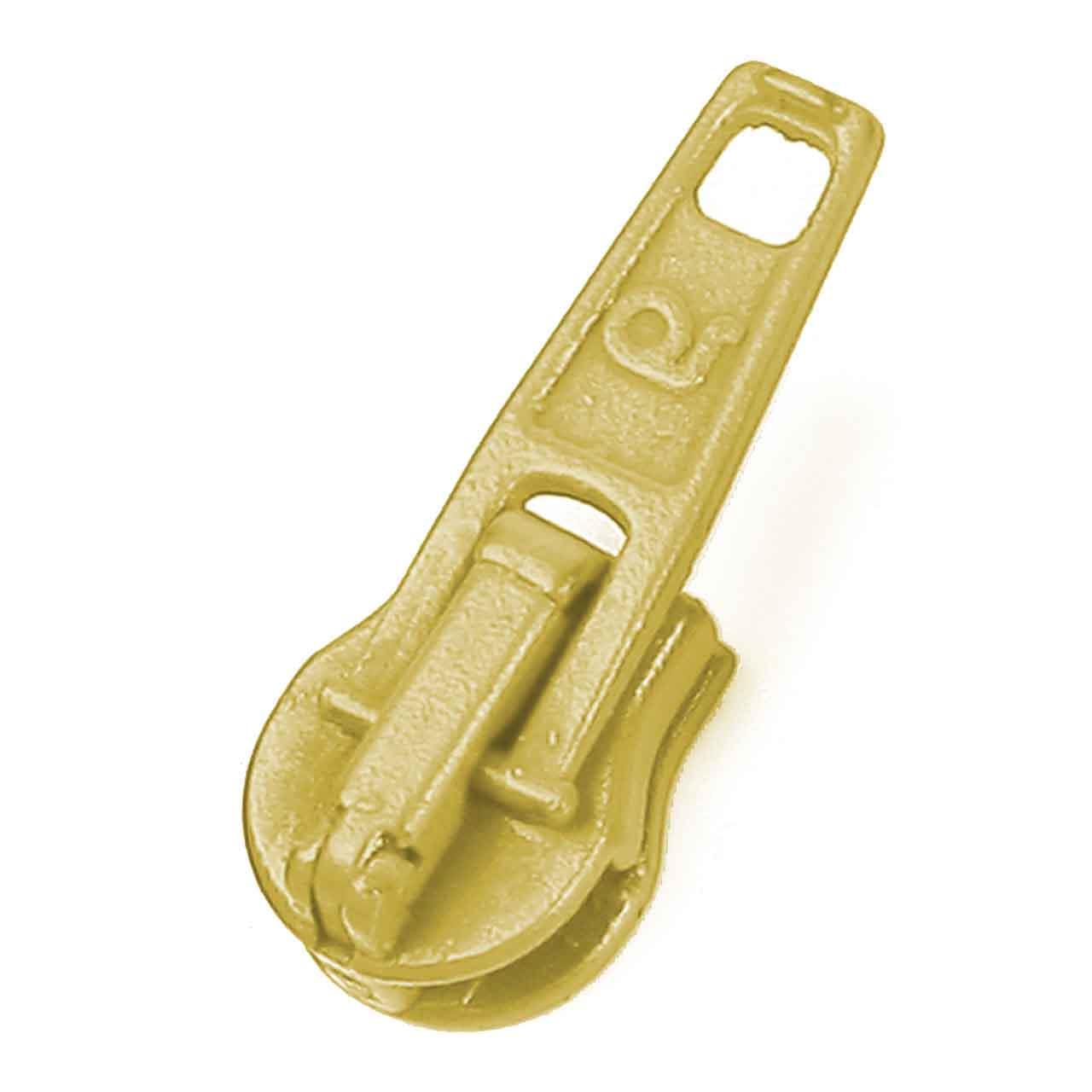 Automatic zipper slider, yellow