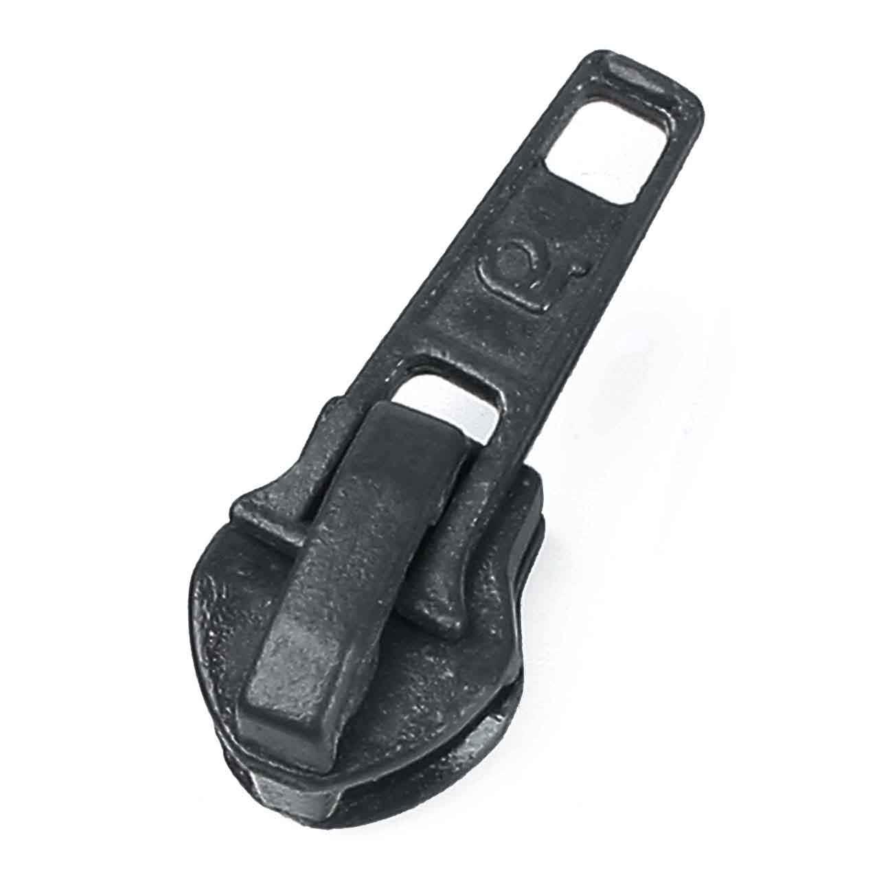 Automatic zipper slider, grey