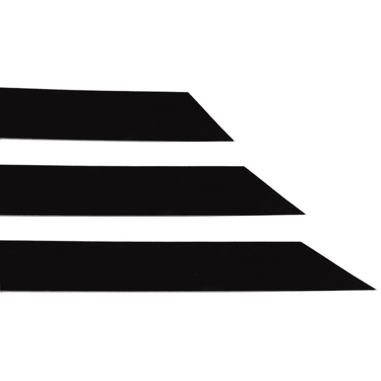 Latexstreifen, Schwarz, 0,60 mm Latex, Breite: 2,5 cm