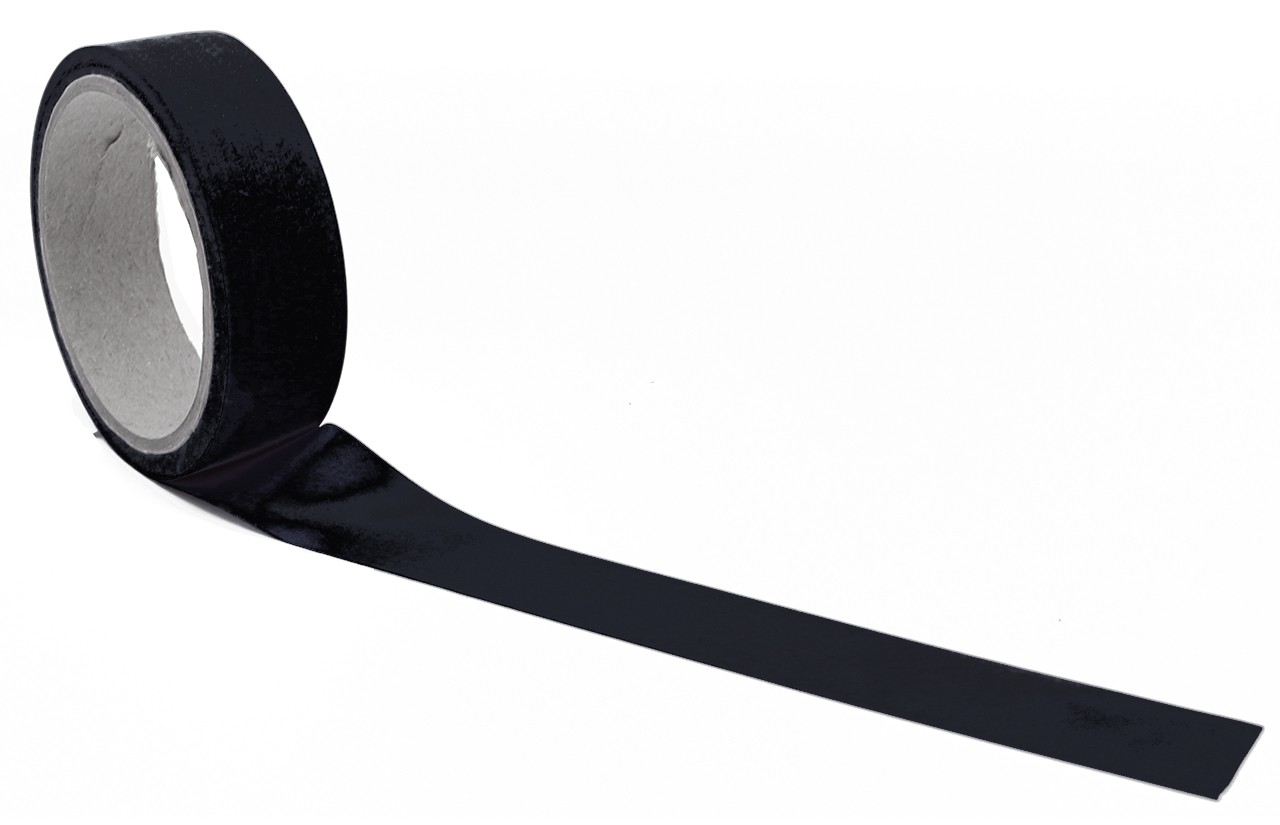 Latexstreifen, 200 cm, Schwarz, 0,35 mm Latex, Breite: 0,5 cm